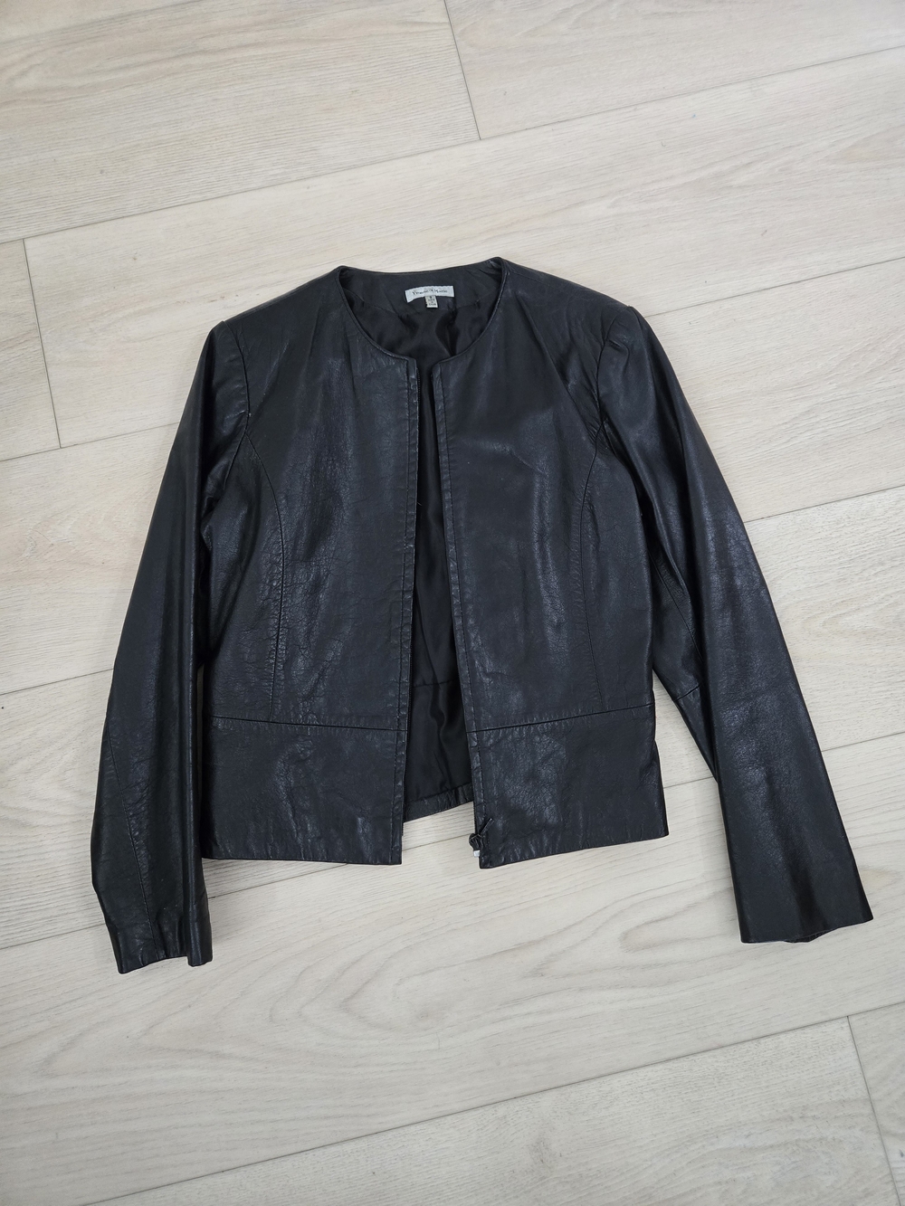 Classic Black Leather Jacket - Women